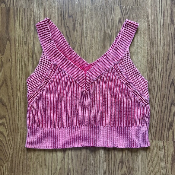 Aritzia Wilfred Pink Knit Tank Top - Picture 1 of 2